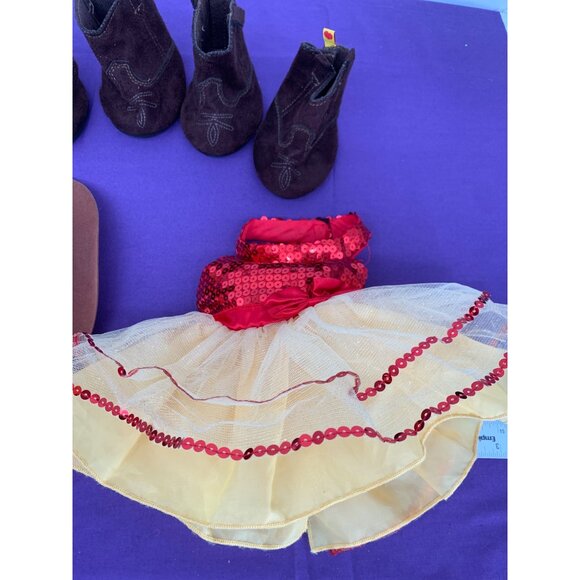 Build a Bear Cowgirl Western Horse Outfit with Boots, Hat, and Dress - Picture 2 of 6